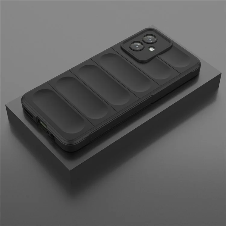 For Motorola Moto G54 5G TPU Case Drop-proof Rugged Phone Back Cover - Black