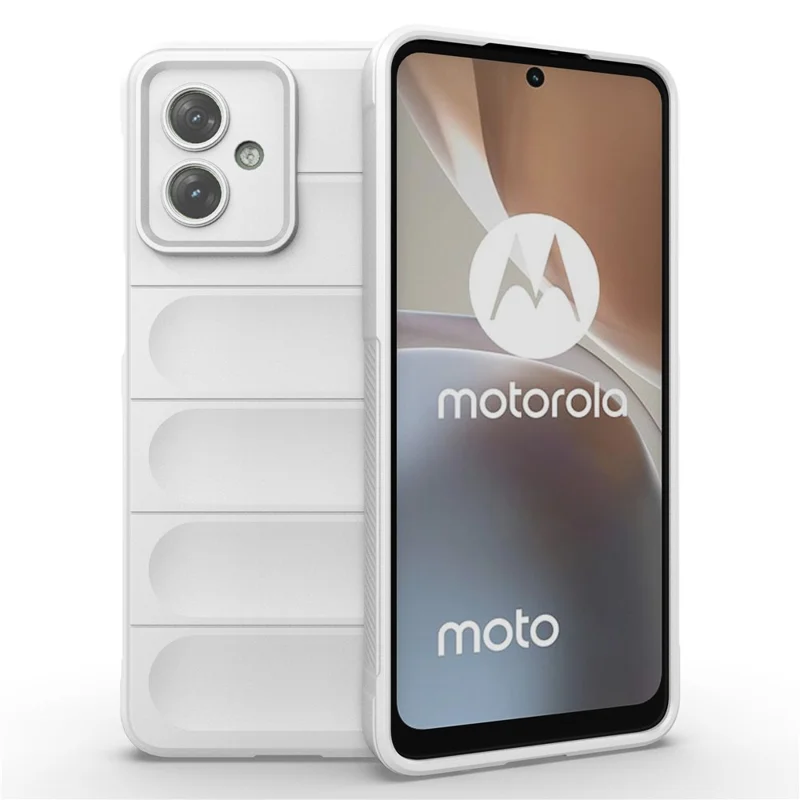 For Motorola Moto G54 5G TPU Case Drop-proof Rugged Phone Back Cover - White
