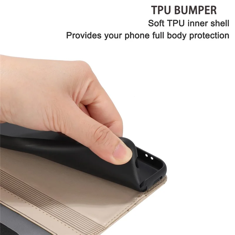 For Google Pixel 8 Pro Case Wall Cats Imprinted PU Leather Wallet Phone Cover with Strap - Apricot