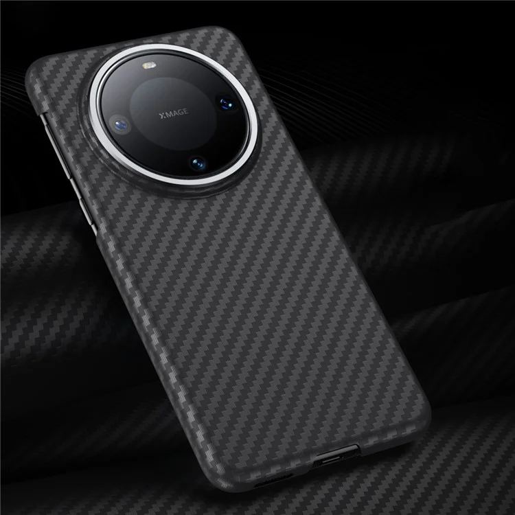 GKK For Huawei Mate 60 Pro+ Case Carbon Fiber Texture PC Slim Fit Phone Cover - Grey