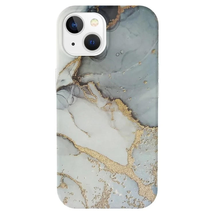 Per iPhone 15 Case GW18 PC+TPU IMD Back Shell Marmo Motivo Cover Telefono - Stile A