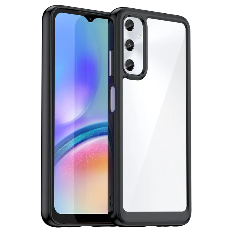 Para Samsung Galaxy A05s 4G Case TPU + Acrylic Shock Absorbing Phone Back Cover - Preto