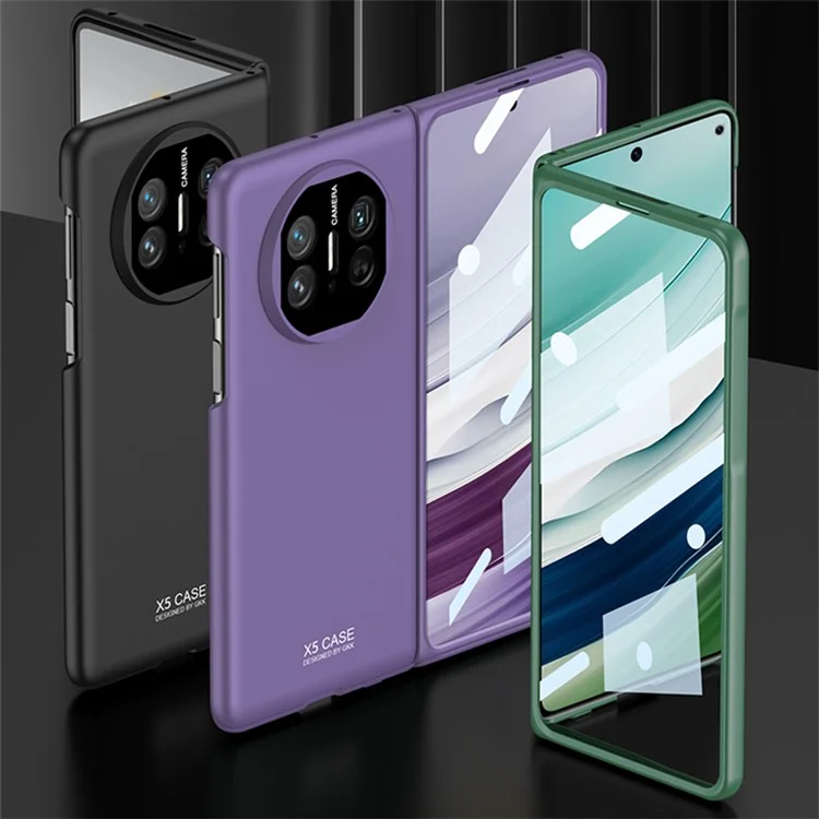 GKK для чехла Huawei Mate X5 Slim Fit PC Phone Cover с закаленной стеклянной пленкой - Midnight Green