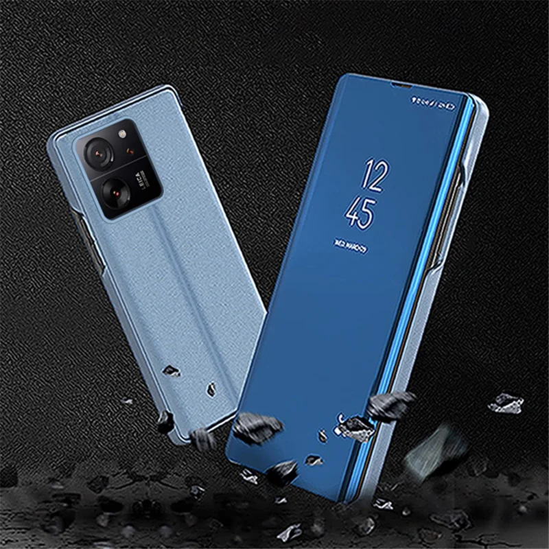 For Xiaomi 13T / 13T Pro / Redmi K60 Ultra Flip Leather Cover with Stand Full Body Protective Phone Case - Black