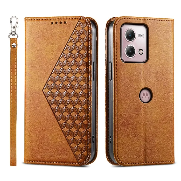 For Motorola Moto G Stylus (2023) Case Magnetic Closing Wallet Phone Cover - Yellow