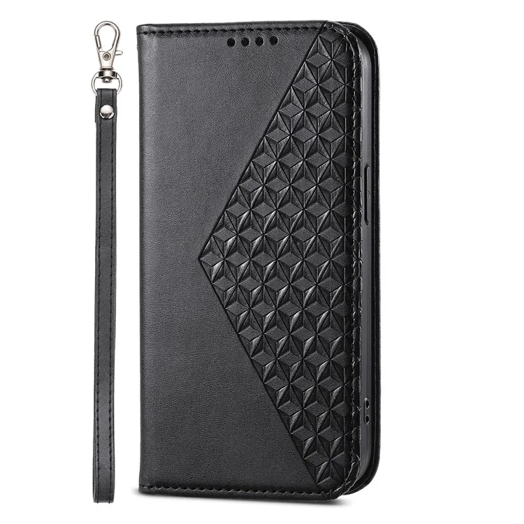 Para Motorola Moto G54 5G Case Wallet PU Leather Imprinted Phone Cover - Preto