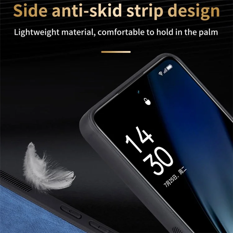 AZNS For Oppo K11 5G / OnePlus Nord CE3 5G Case Imprinted PU Leather+TPU Phone Cover - Brown