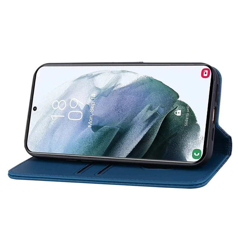 Para Samsung Galaxy S23 Case Imprinted Shockproof PU Leather Phone Wallet Cover - Safira