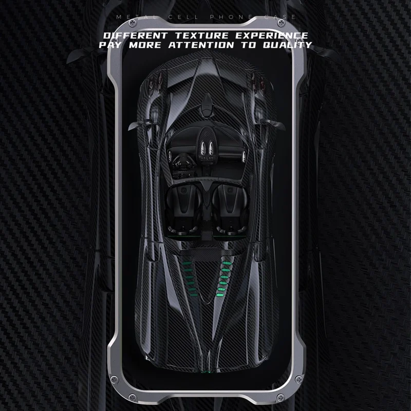 R-JUST RJ-51 For iPhone 15 Pro Max Case PC + Aluminum Alloy Hollow Phone Cover Compatible with MagSafe