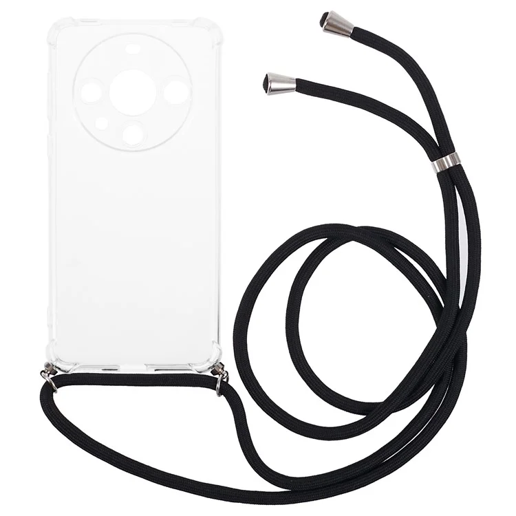 Pour Huawei Mate 60 Pro Étui Transparent Doux TPU Housse de Téléphone avec Cordon
