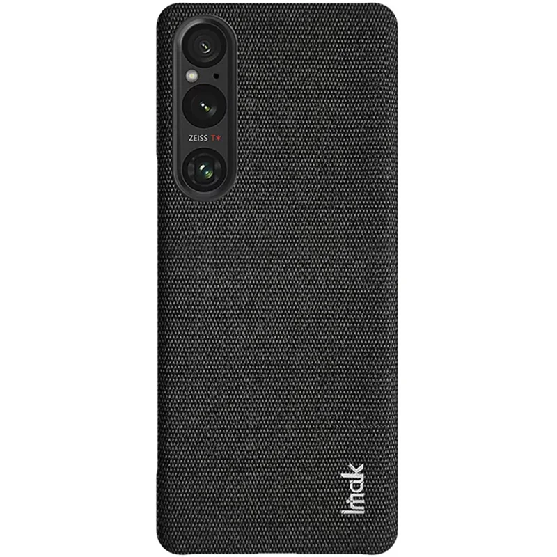 سلسلة IMAK Ruiyi لجهاز Sony Xperia 1 V، غطاء واقي من الجلد الصناعي + مادة البولي كربونات مقاوم للغبار - أسود