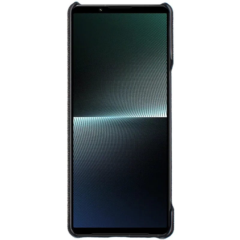 سلسلة IMAK Ruiyi لجهاز Sony Xperia 1 V، غطاء واقي من الجلد الصناعي + مادة البولي كربونات مقاوم للغبار - أسود