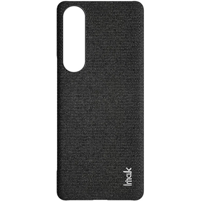 سلسلة IMAK Ruiyi لجهاز Sony Xperia 1 V، غطاء واقي من الجلد الصناعي + مادة البولي كربونات مقاوم للغبار - أسود