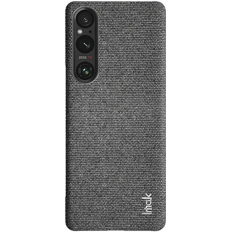 IMAK Ruiyi Series for Sony Xperia 1 V Case Dustproof PU Leather + PC Phone Protector - Dark Grey