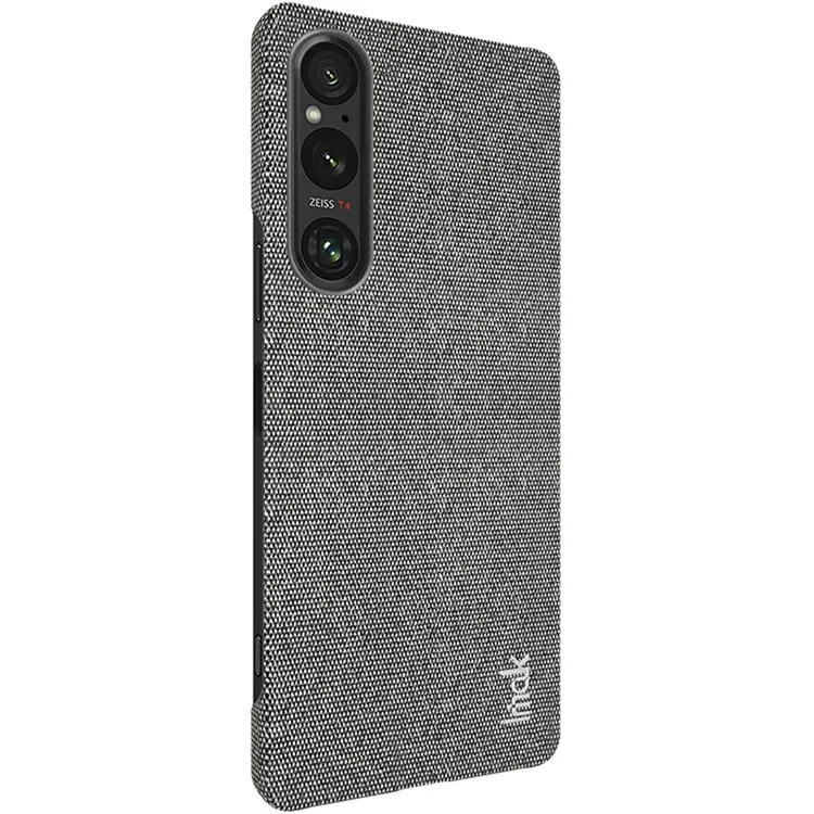 IMAK Ruiyi Series for Sony Xperia 1 V Case Dustproof PU Leather + PC Phone Protector - Dark Grey