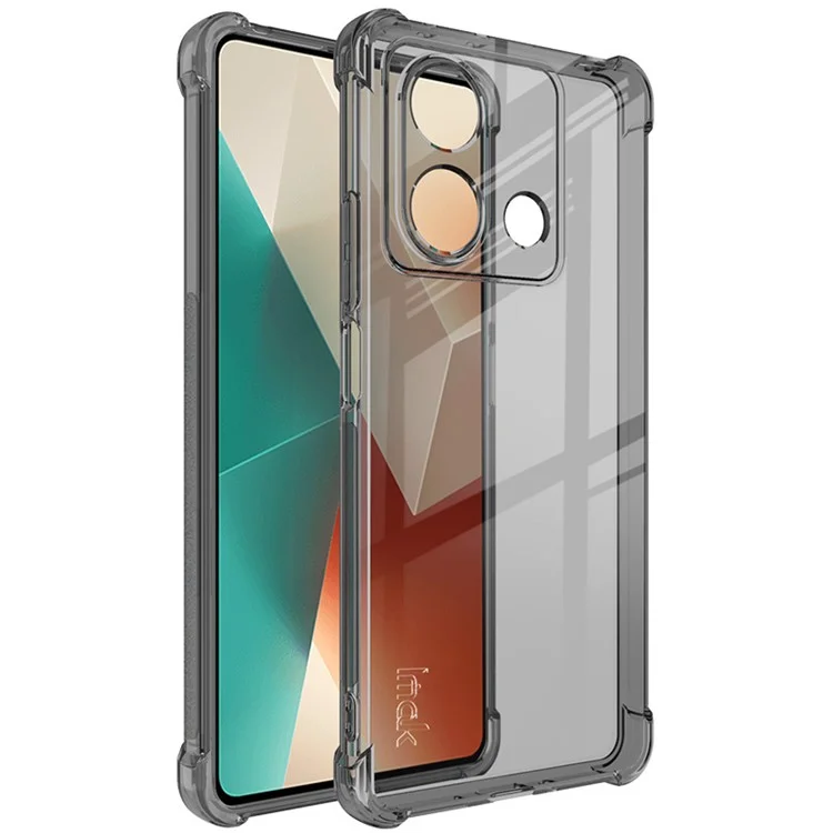 IMAK Cover per Telefono per Xiaomi Redmi Note 13 5G Case Clear Anti-drop Phone Shell - Nero Trasparente