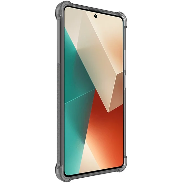 IMAK Cover per Telefono per Xiaomi Redmi Note 13 5G Case Clear Anti-drop Phone Shell - Nero Trasparente