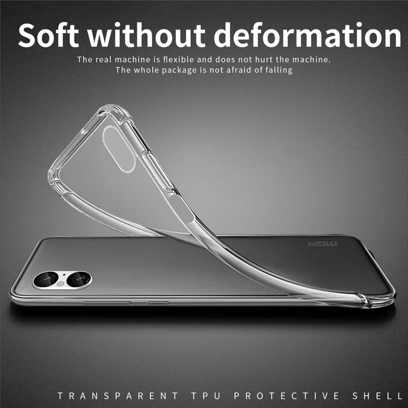 MOFI For Sony Xperia 5 V Case Soft TPU Transparent Phone Back Cover