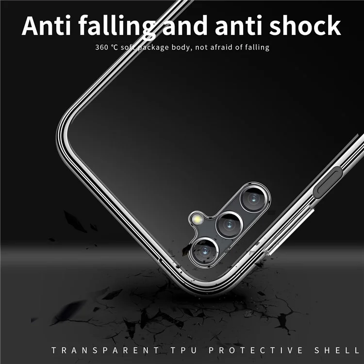 MOFI For Samsung Galaxy A05s 4G Clear Case Anti-scratch TPU Phone Cover