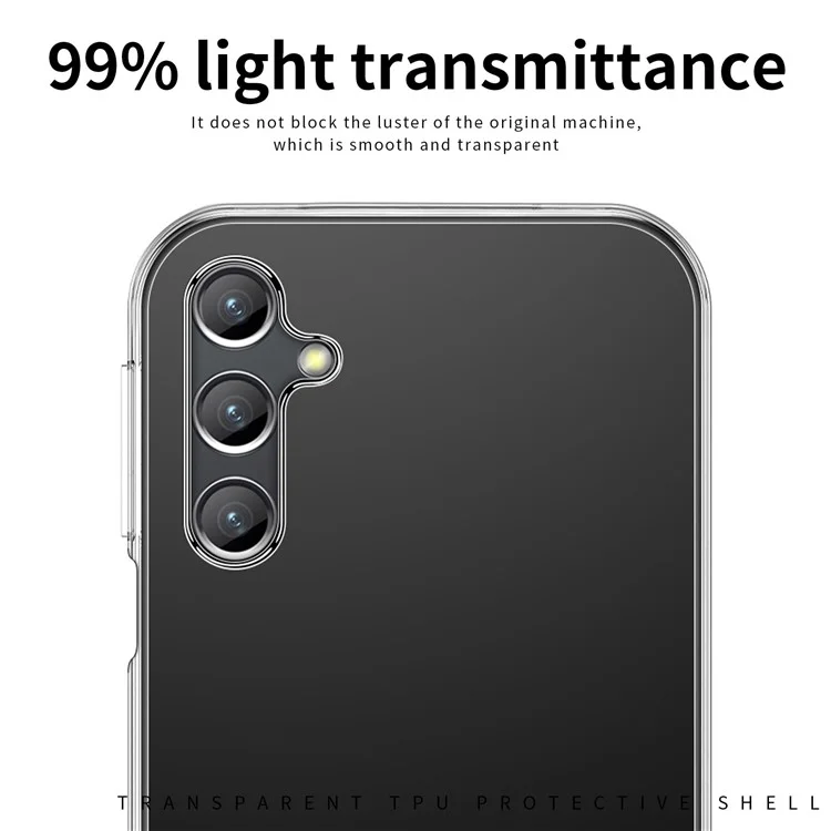 MOFI For Samsung Galaxy A05s 4G Clear Case Anti-scratch TPU Phone Cover