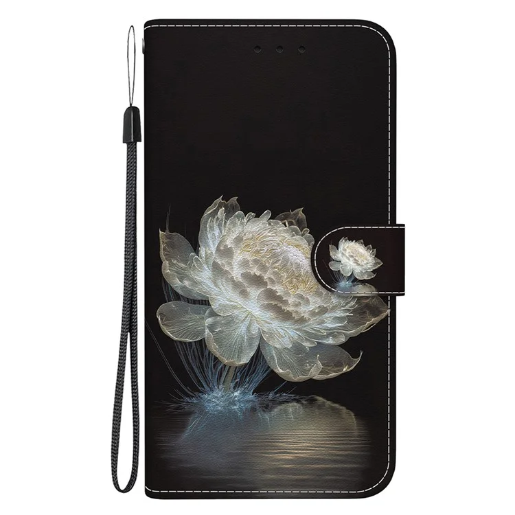 For Honor 90 Case Pattern Printing Shockproof Phone Cover - Crystal Peony