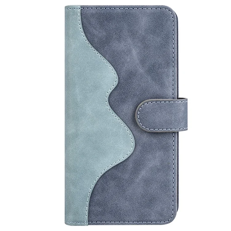 Para Samsung Galaxy A15 5G Case PU Leather Cover Wallet Stand Slim-Fit Phone Shell - Azul