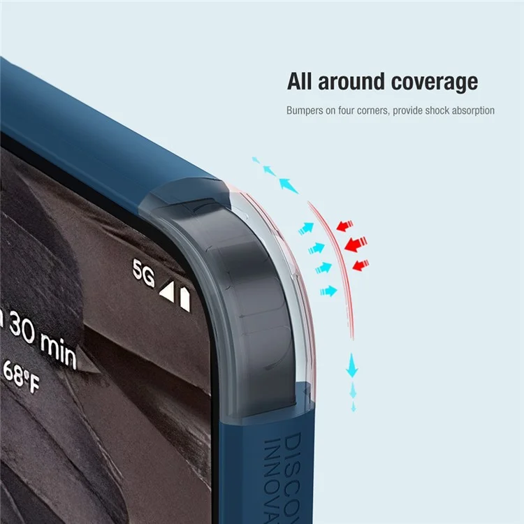NILLKIN Super Frosted Shield Pro For Google Pixel 8 Case Anti-fingerprint Matte PC+TPU Phone Cover - Black