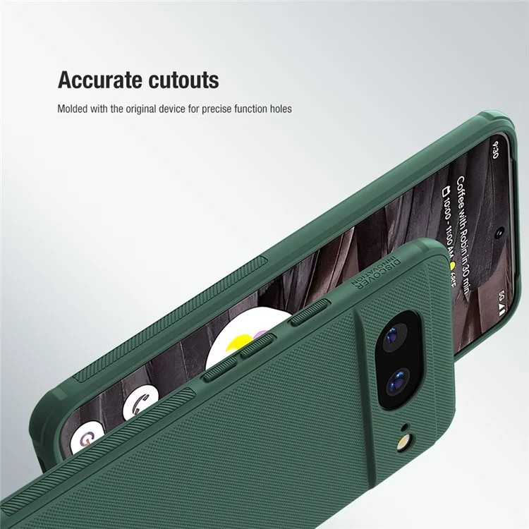 NILLKIN Super Frosted Shield Pro For Google Pixel 8 Case Anti-fingerprint Matte PC+TPU Phone Cover - Black
