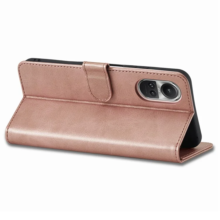 LC.IMEEKE Para Oppo Reno10 Pro 5G (Global) / Reno10 5G (Global) Caso Carteira de Couro PU com Suporte - Rose Gold