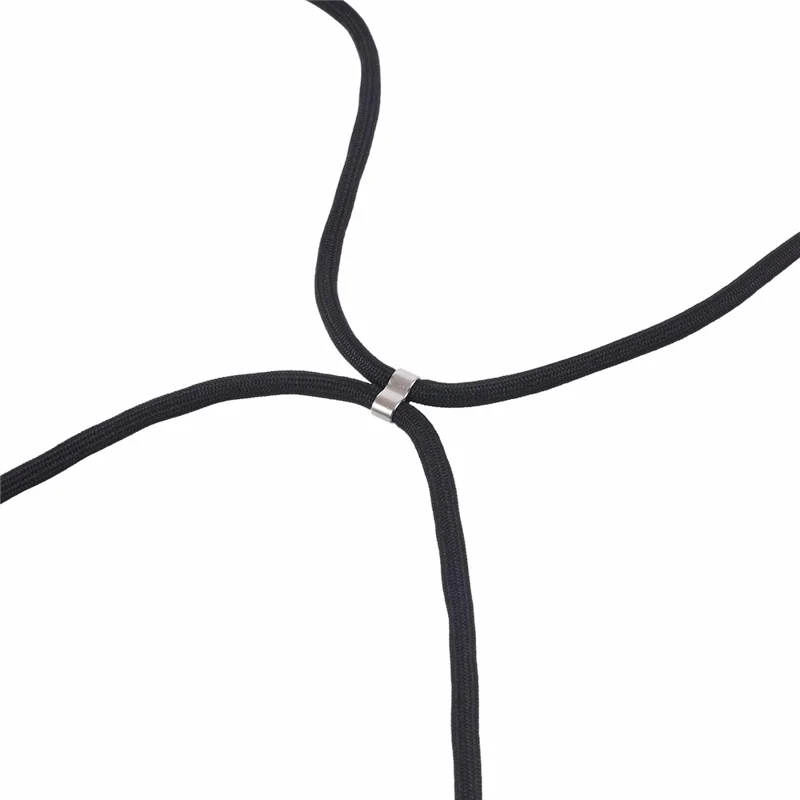 For Samsung Galaxy A52 4G / 5G / A52s 5G Case Precise Cutout TPU Cover with Long Lanyard - Black