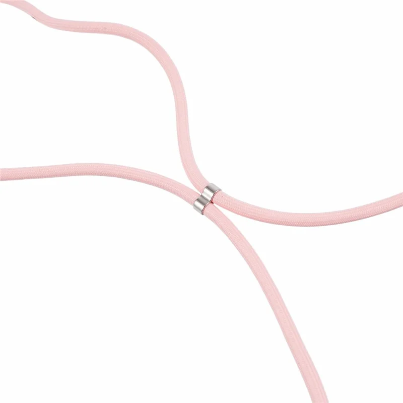 Pour Samsung Galaxy A23 4G / A23 5G (Version mondiale) Étui Housse de protection en caoutchouc avec long tour de cou - Rose