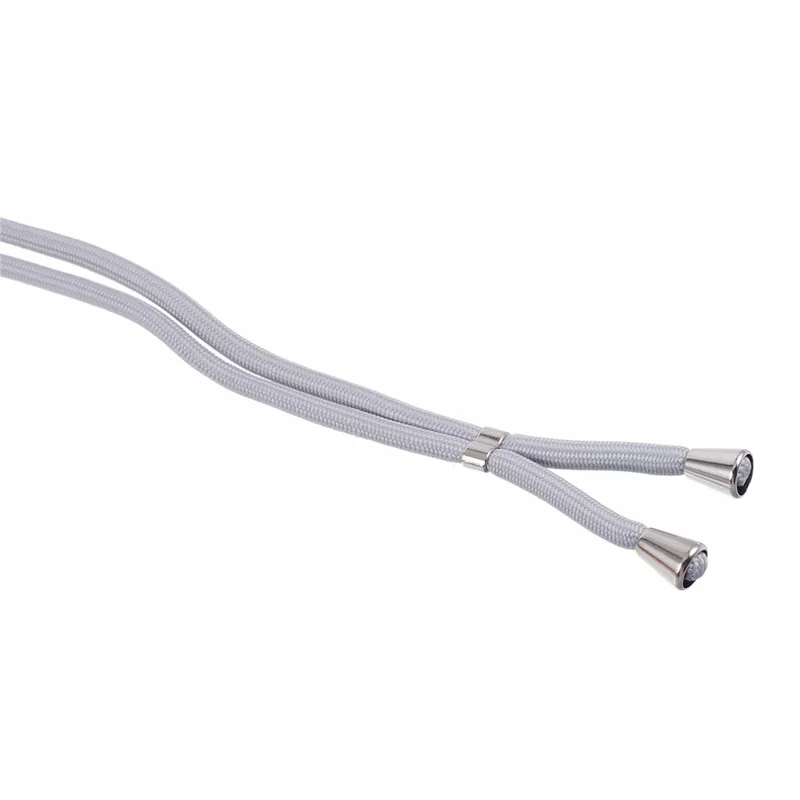 For Samsung Galaxy S21 4G / 5G Case Rubberized Fiber Lining Cover with Long Lanyard - Sapphire