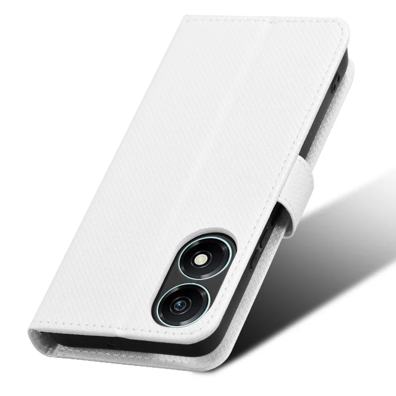 For Honor X5 Plus / Play 40C 5G Case Wallet Stand PU Leather Cover - White