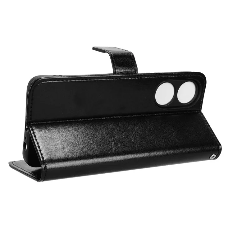 Pour Honor X5 Plus / Play 40C 5G Case Drop-proof Wallet Phone Cover - Noir