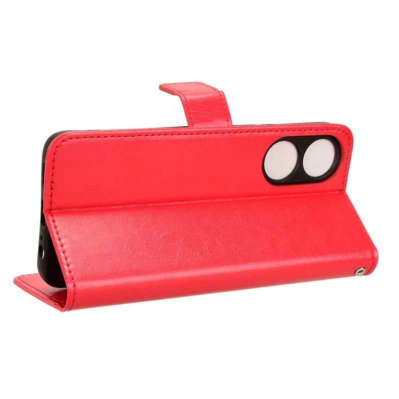 For Honor X5 Plus / Play 40C 5G Case Drop-proof Wallet Phone Cover - Red