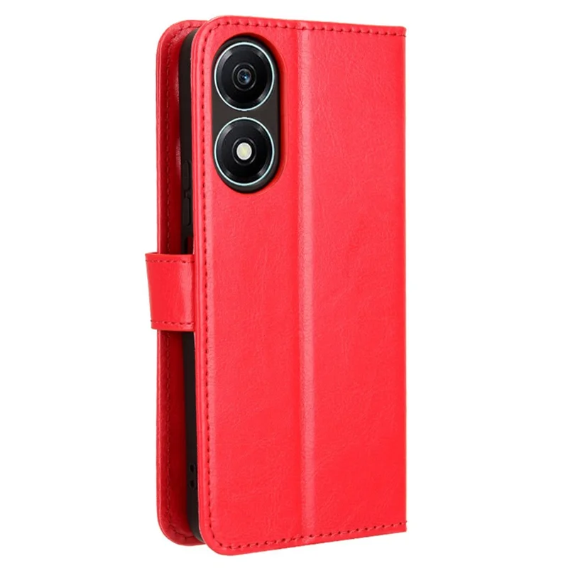 For Honor X5 Plus / Play 40C 5G Case Drop-proof Wallet Phone Cover - Red
