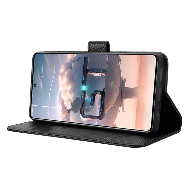 Für Infinix GT 10 Pro 5G X6739 Hülle Brieftasche Ständer Anti-Drop Handyhülle - Schwarz