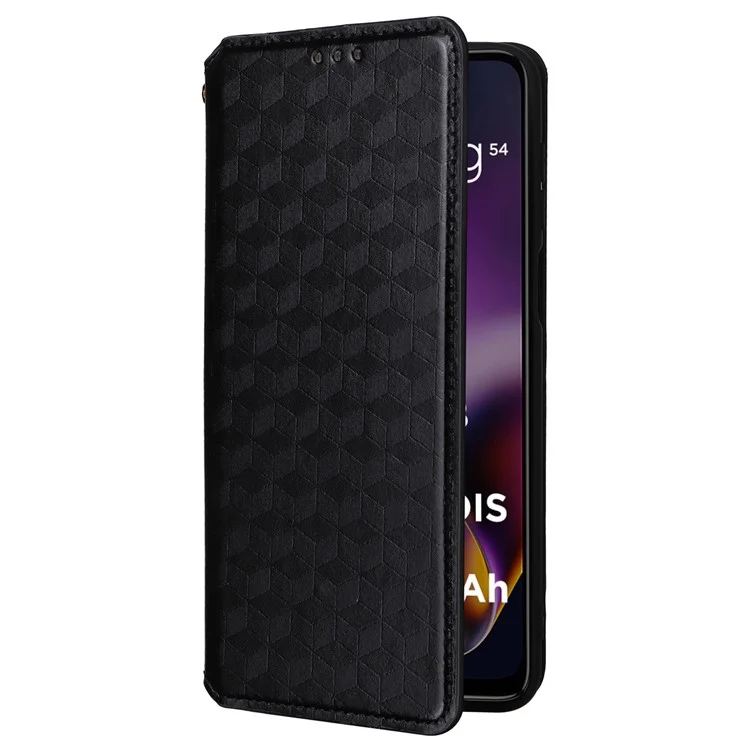 For Motorola Moto G54 5G / G54 Power 5G / G64 5G Case Wallet Magnetic Closing Phone Cover - Black