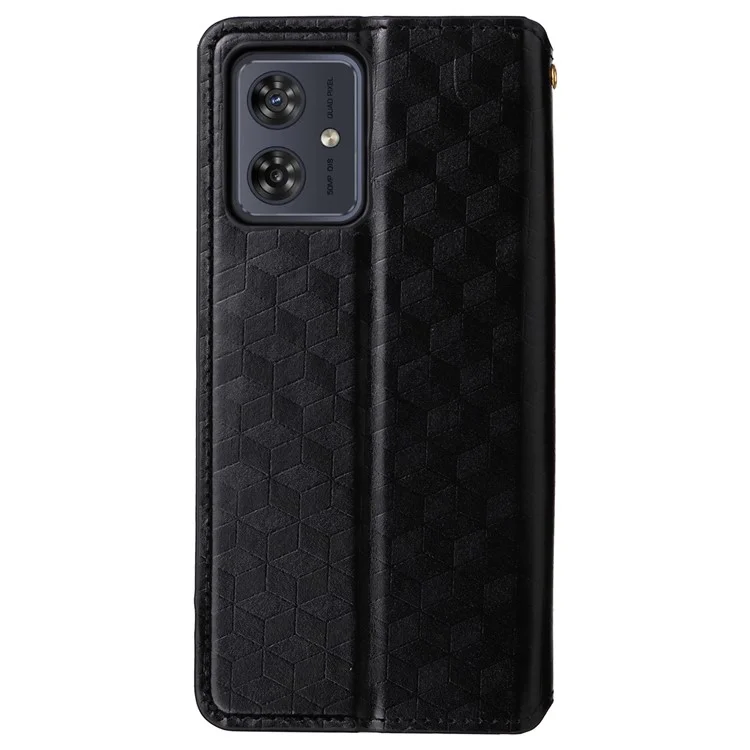 For Motorola Moto G54 5G / G54 Power 5G / G64 5G Case Wallet Magnetic Closing Phone Cover - Black