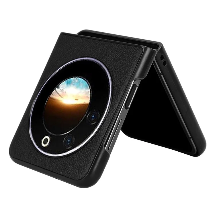 Pour TECNO Phantom V Étui Flip Case PU Cuir + PC Housse de téléphone avec porte-carte - Noir