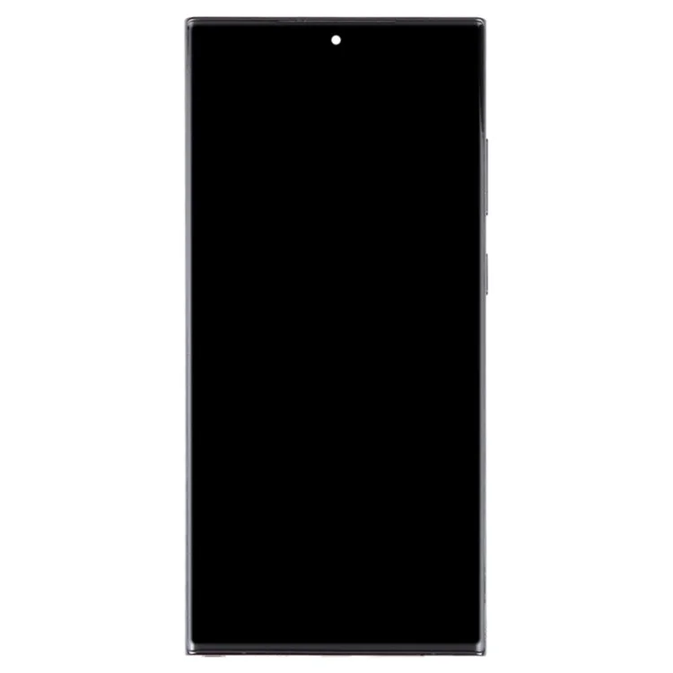 Für Samsung Galaxy S23 Ultra S918 Grade C OLED-Bildschirm und Digitizer-Baugruppe + Rahmen (ohne Logo) - Schwarz