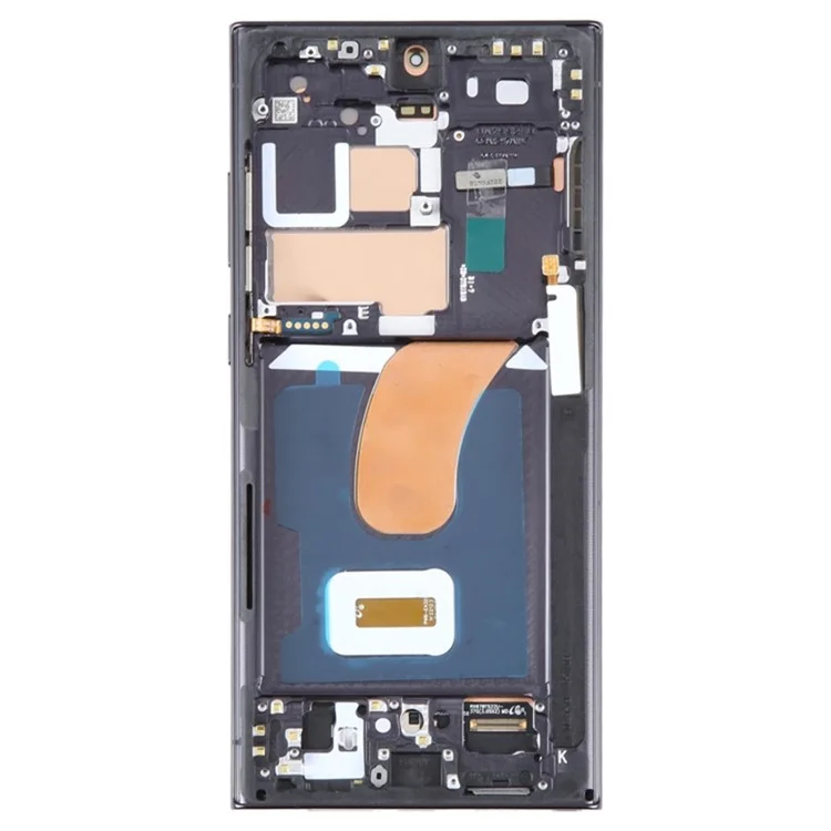 Für Samsung Galaxy S23 Ultra S918 Grade C OLED-Bildschirm und Digitizer-Baugruppe + Rahmen (ohne Logo) - Schwarz