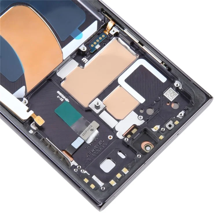 Für Samsung Galaxy S23 Ultra S918 Grade C OLED-Bildschirm und Digitizer-Baugruppe + Rahmen (ohne Logo) - Schwarz