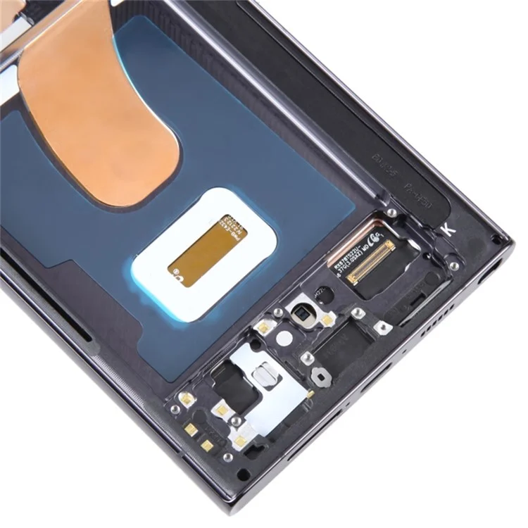 Für Samsung Galaxy S23 Ultra S918 Grade C OLED-Bildschirm und Digitizer-Baugruppe + Rahmen (ohne Logo) - Schwarz