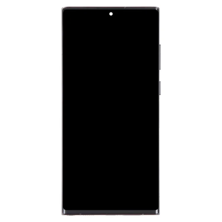 Para Samsung Galaxy S22 Ultra 5G S908 Grado C OLED Pantalla y Digitalizador Montaje + Marco (sin Logotipo) - Negro