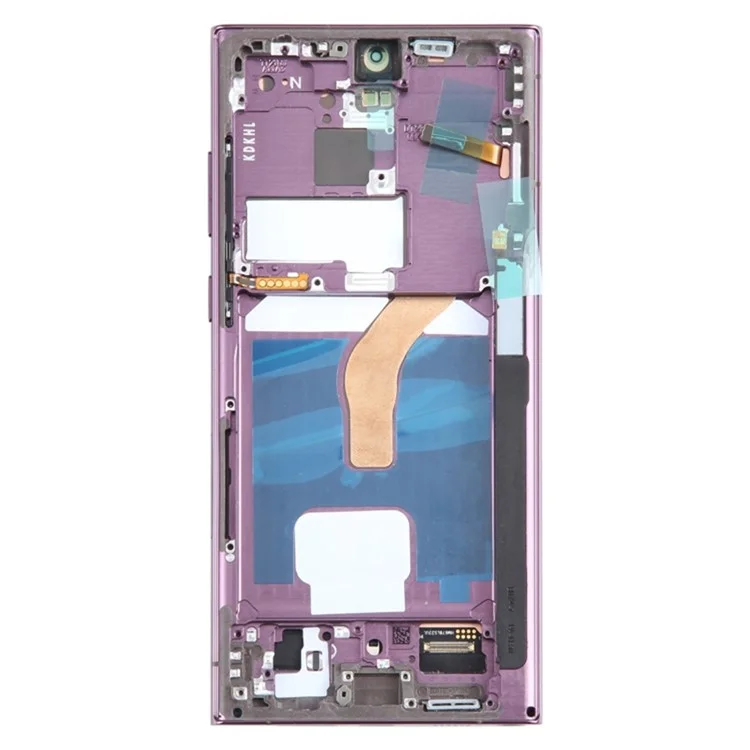For Samsung Galaxy S22 Ultra 5G S908 Grade C OLED Screen and Digitizer Assembly + Frame (without Logo) - Purple