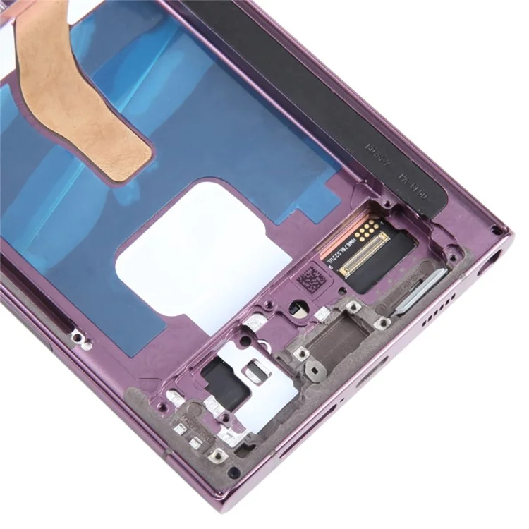 For Samsung Galaxy S22 Ultra 5G S908 Grade C OLED Screen and Digitizer Assembly + Frame (without Logo) - Purple