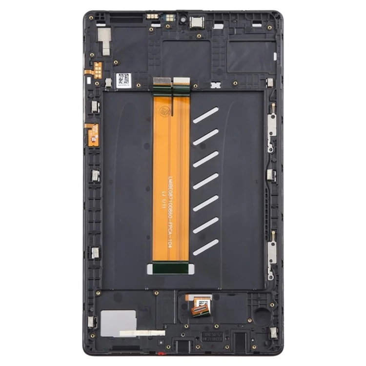 For Samsung Galaxy Tab A7 Lite 8.7-inch SM-T225 (LTE ) Screen Replacement Grade B LCD Screen and Digitizer Assembly + Frame (Without Logo) - Black