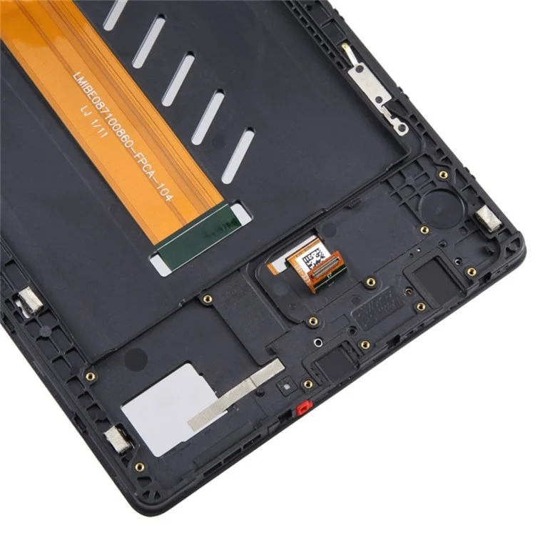 For Samsung Galaxy Tab A7 Lite 8.7-inch SM-T225 (LTE ) Screen Replacement Grade B LCD Screen and Digitizer Assembly + Frame (Without Logo) - Black