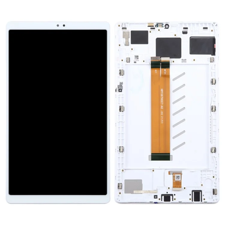 For Samsung Galaxy Tab A7 Lite 8.7-inch SM-T220 (Wi-Fi) Grade B LCD Screen and Digitizer Assembly + Frame Replacement Part (without Logo) - White